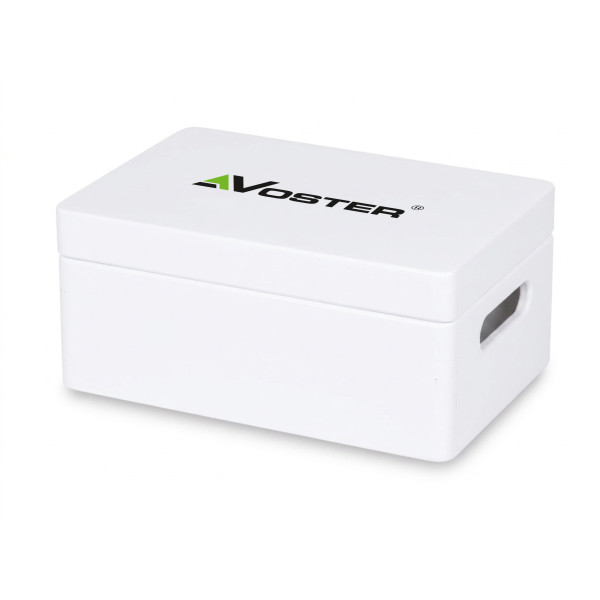 Personalizowana skrzynka drewniana 30x20x13,5 cm nadruk UV biała