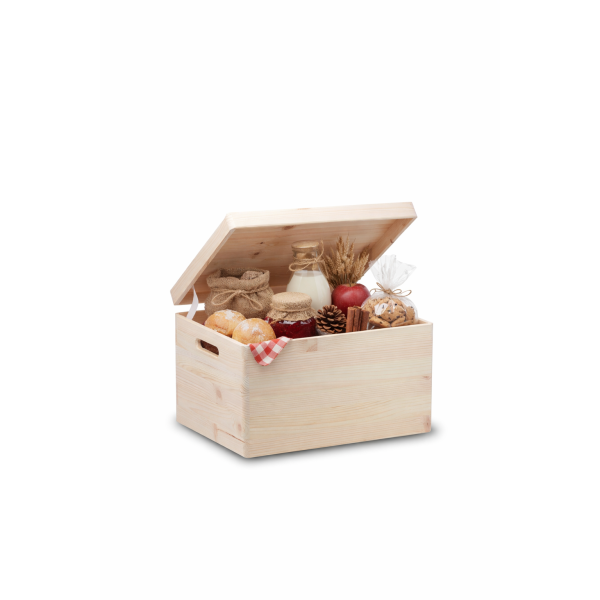 Personalizowana skrzynka drewniana 40x30x23 cm nadruk UV