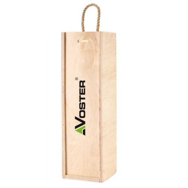 Personalizowana skrzynka drewniana na wino z nadrukiem UV 10x11x35cm