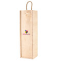 Personalizowana skrzynka drewniana na wino z nadrukiem UV 10x11x35cm