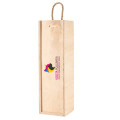 Personalizowana skrzynka drewniana na wino z nadrukiem UV 10x11x35cm