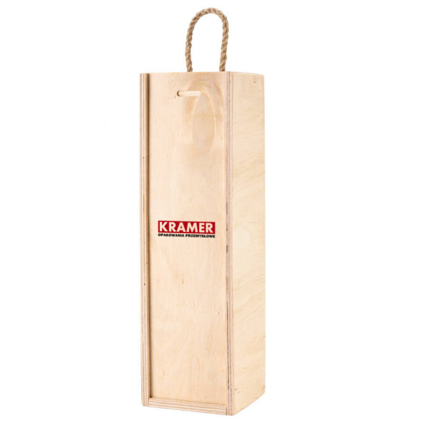 Personalizowana skrzynka drewniana na wino z nadrukiem UV 10x11x35cm