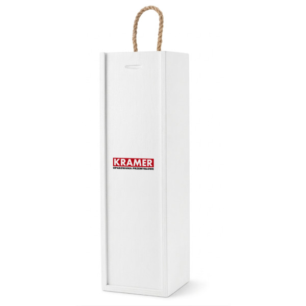 Personalizowana skrzynka drewniana na wino z nadrukiem UV 10x11x35cm