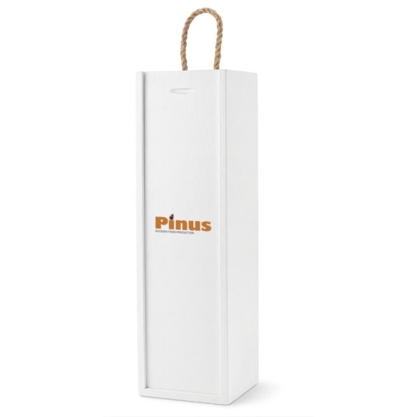 Personalizowana skrzynka drewniana na wino z nadrukiem UV 10x11x35cm