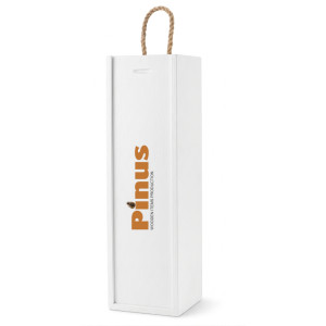 Personalizowana skrzynka drewniana na wino z nadrukiem UV 10x11x35cm