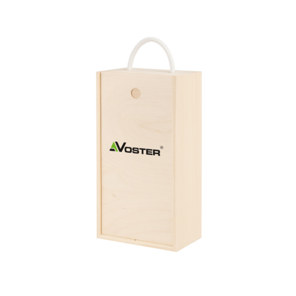 Personalizowana skrzynka drewniana na wino z nadrukiem UV 10x11x35 cm