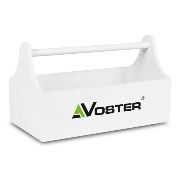 Drewniane nosidełko na narzędzia 34x18x20,5 cm – narzędziownik