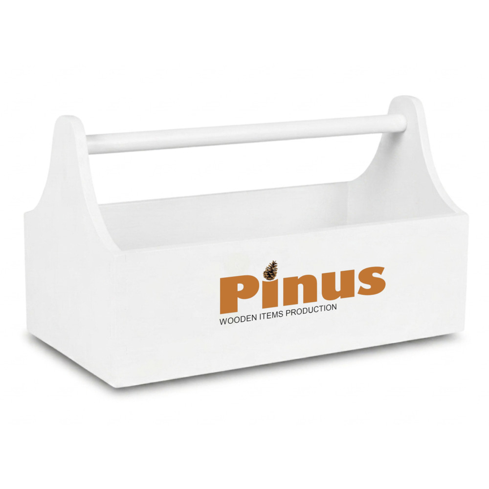 Drewniane nosidełko na narzędzia 34x18x20,5 cm – narzędziownik