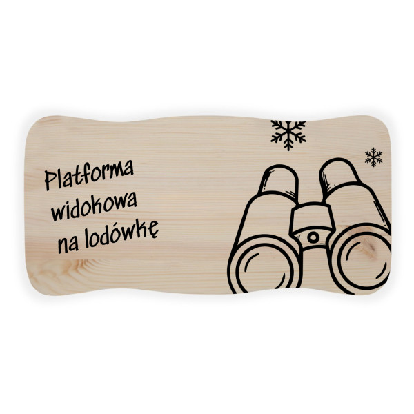 Stołek drewniany z nadrukiem UV