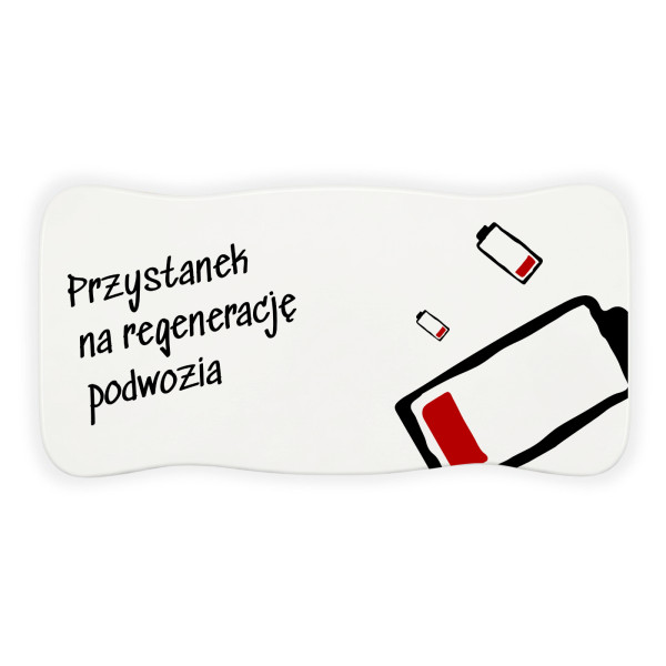 Stołek drewniany z nadrukiem UV