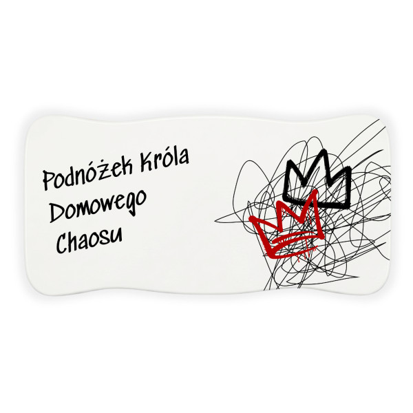 Stołek drewniany z nadrukiem UV