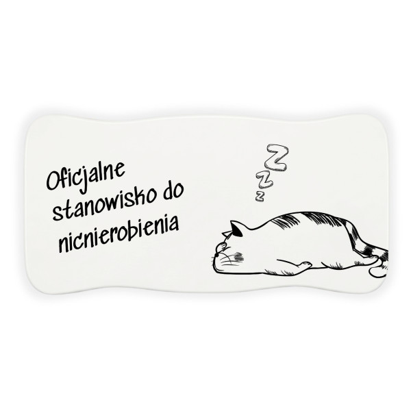 Stołek drewniany z nadrukiem UV