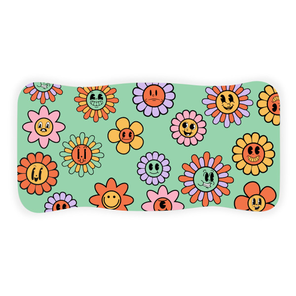 Stołek drewniany z nadrukiem UV