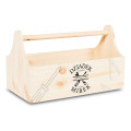 Drewniane nosidełko na narzędzia 34x18x20,5 cm – narzędziownik