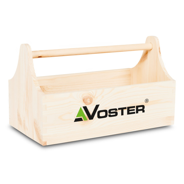 Drewniane nosidełko na narzędzia 34x18x20,5 cm – narzędziownik