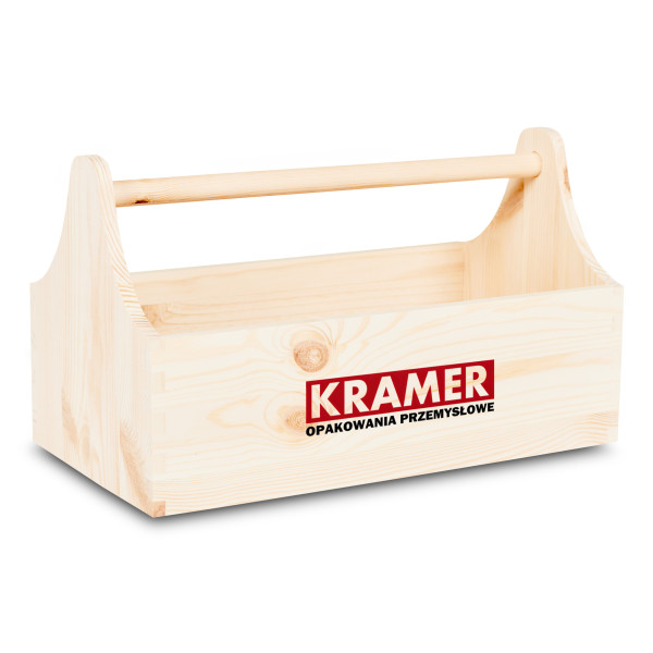 Drewniane nosidełko na narzędzia 34x18x20,5 cm – narzędziownik