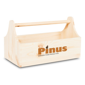 Drewniane nosidełko na narzędzia 34x18x20,5 cm – narzędziownik