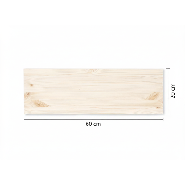 Płyta klejona sosnowa 60x20x1,5 cm