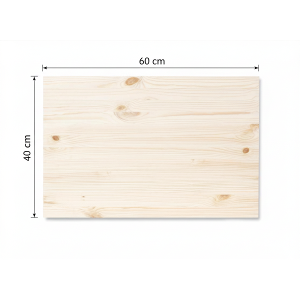 Płyta klejona sosnowa 60x40x1,5 cm