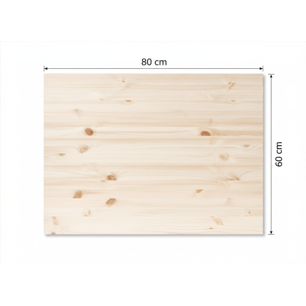 Płyta klejona sosnowa 80x60x1,5 cm