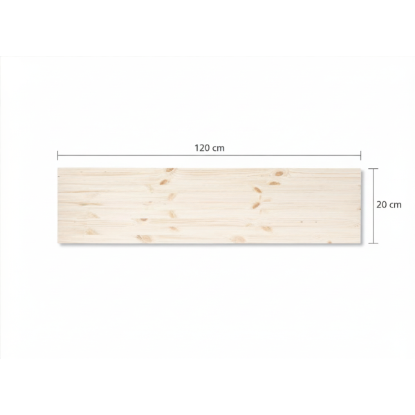 Płyta klejona sosnowa 120x20x1,5 cm