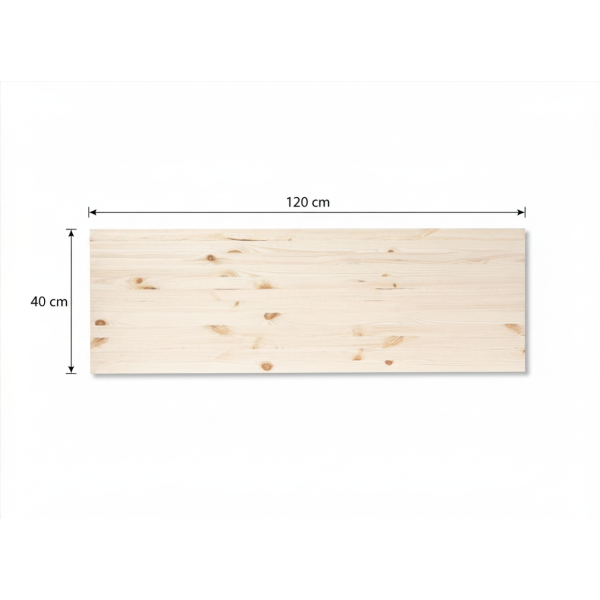Płyta klejona sosnowa 120x40x1,5 cm