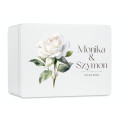 Skrzynka ślubna personalizowana pudełko na koperty imiona data elegancka skrzynia na pamiątki 30x20x13,5