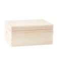 Skrzynka drewniana z deklem 37x28x18cm Signal white