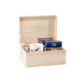 Skrzynka drewniana z deklem 37x28x18cm Natural wood