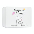 Pudełko na Dzień Matki Personalizowane Drewniane Pudełko Prezent dla Mamy z Nadrukiem UV