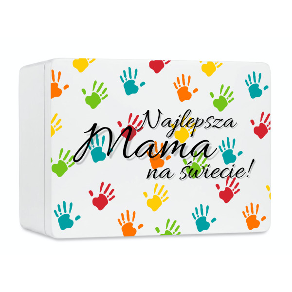 Pudełko na Dzień Matki Personalizowane Drewniane Pudełko Prezent dla Mamy z Nadrukiem UV
