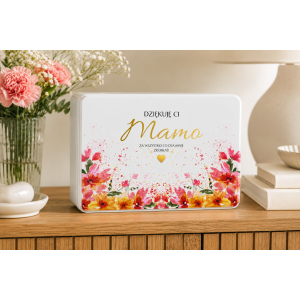 Pudełko na Dzień Matki Personalizowane Drewniane Pudełko Prezent dla Mamy z Nadrukiem UV