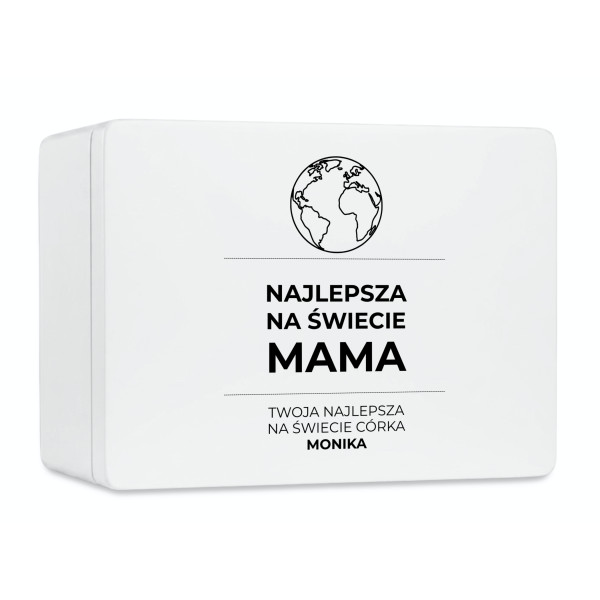 Pudełko na Dzień Matki Personalizowane Drewniane Pudełko Prezent dla Mamy z Nadrukiem UV