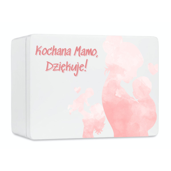 Pudełko na Dzień Matki Personalizowane Drewniane Pudełko Prezent dla Mamy z Nadrukiem UV