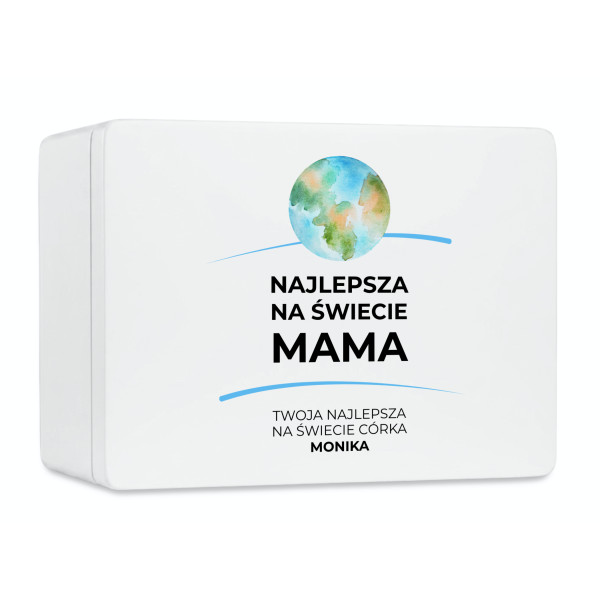 Pudełko na Dzień Matki Personalizowane Drewniane Pudełko Prezent dla Mamy z Nadrukiem UV
