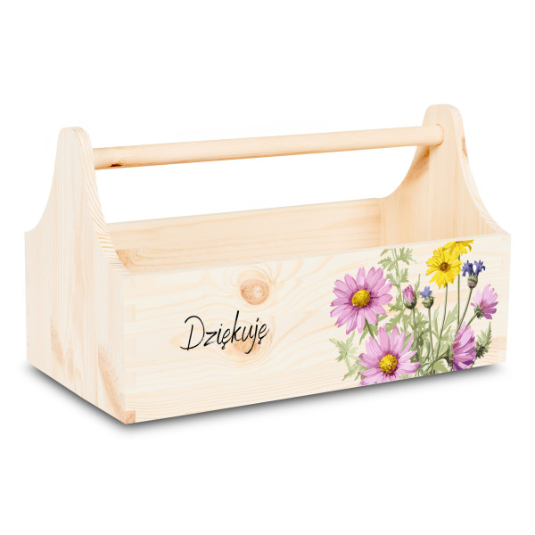 Personalizowany narzędziownik dla Mamy i – drewniany organizer prezent na Dzień Mamy