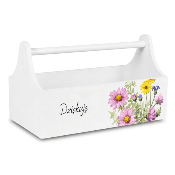 Personalizowany narzędziownik dla Mamy i – drewniany organizer prezent na Dzień Mamy