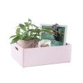 Skrzynka drewniana 40x30x13,5 cm Light pink