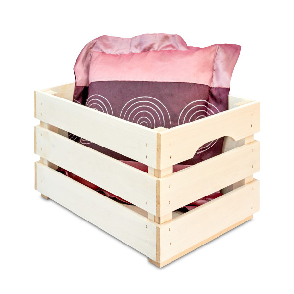 Skrzynka drewniana duża 46x31x25 cm Signal white