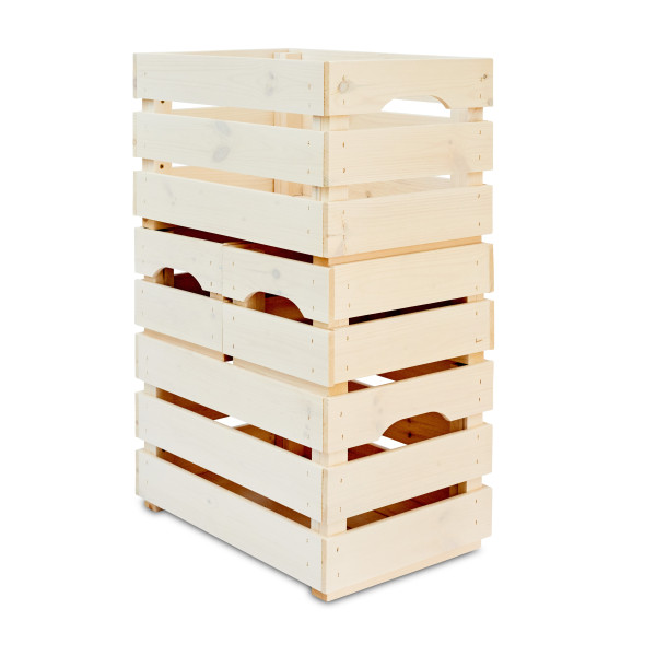 Skrzynka drewniana duża 46x31x25 cm Signal white