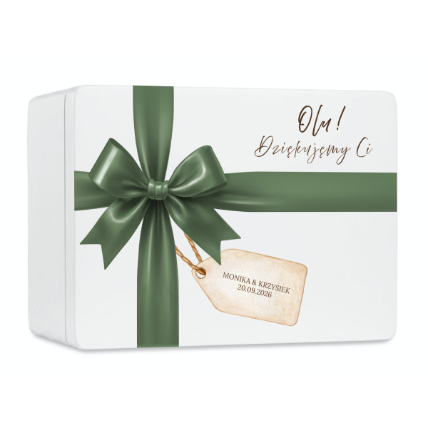 Personalizowana skrzynka prezentowa 30x20 cm – elegancki prezent i pamiątka.