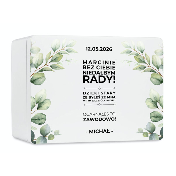 Personalizowana skrzynka prezentowa 40x30 cm – elegancki prezent i pamiątka.