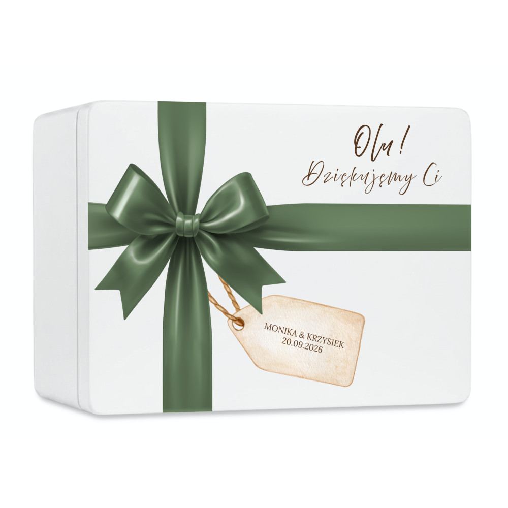 Personalizowana skrzynka prezentowa 40x30 cm – elegancki prezent i pamiątka.
