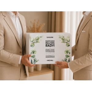 Personalizowana skrzynka prezentowa 40x30 cm – elegancki prezent i pamiątka.