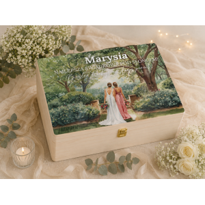 Personalizowana skrzynka prezentowa 40x30 cm – elegancki prezent i pamiątka.