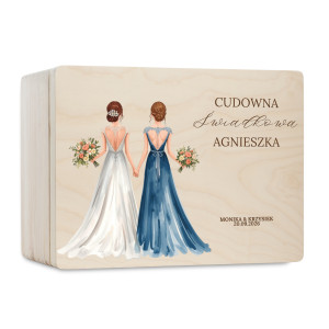 Personalizowana skrzynka prezentowa 30x20 cm – elegancki prezent i pamiątka.