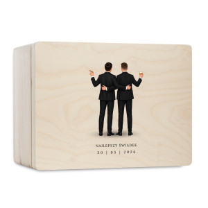 Personalizowana skrzynka prezentowa 20x15 cm – elegancki prezent i pamiątka.