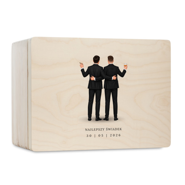 Personalizowana skrzynka prezentowa 20x15 cm – elegancki prezent i pamiątka.