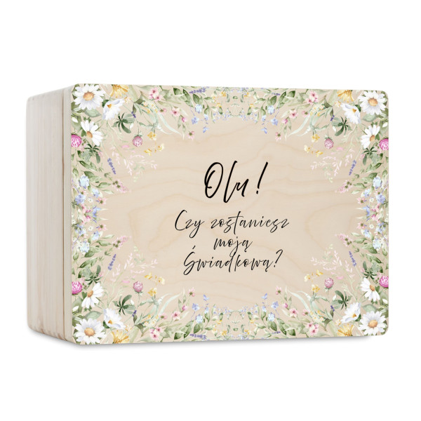 Personalizowana skrzynka prezentowa 30x20 cm – elegancki prezent i pamiątka.
