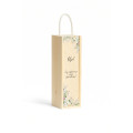 Personalizowana skrzynka drewniana na wino z nadrukiem UV 10x11x35cm